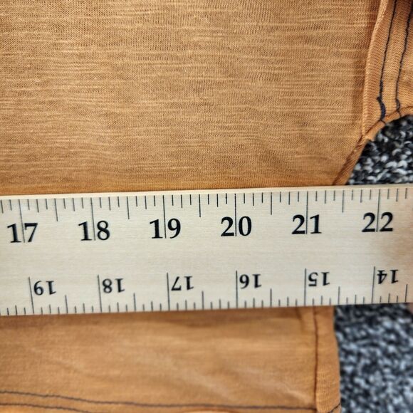 Hailey & co small 100% cotton striped gray gold long sleeve t-shirt 28.9670 - Picture 4 of 6